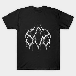 SCS Black Metal Logo (White) T-Shirt